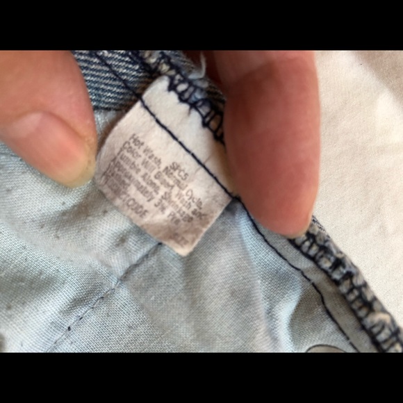 Vtg orange tab Levi’s shorts cut off jeans 80s - Picture 5 of 11